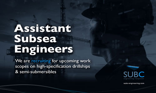 Recruiting Assistant Subsea Engineers
